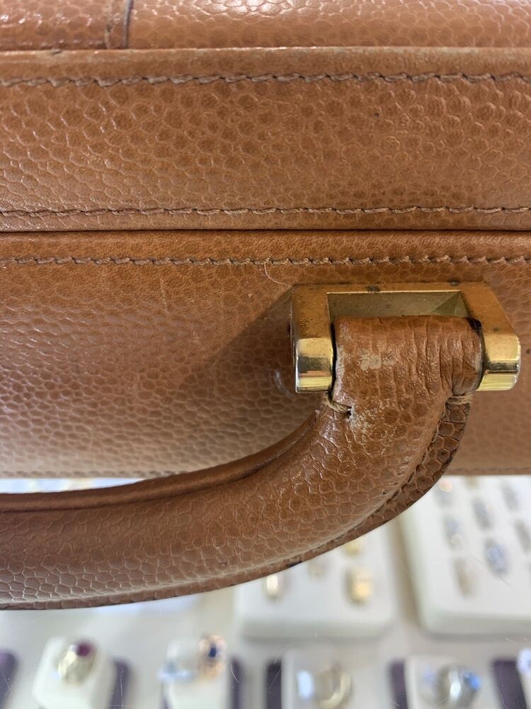 Vintage Original Fendi Leather Briefcase