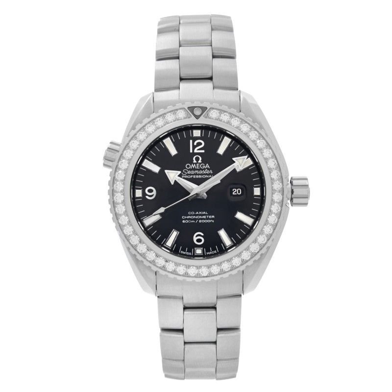 Omega Seamaster Planet Ocean 38mm Steel Diamond Women's Watch 232.15.38.20.01.001-