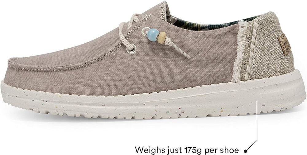 Hey Dude Wendy Natural Rose Women's Lightweight Comfortable Shoes Slip On Sz. 11