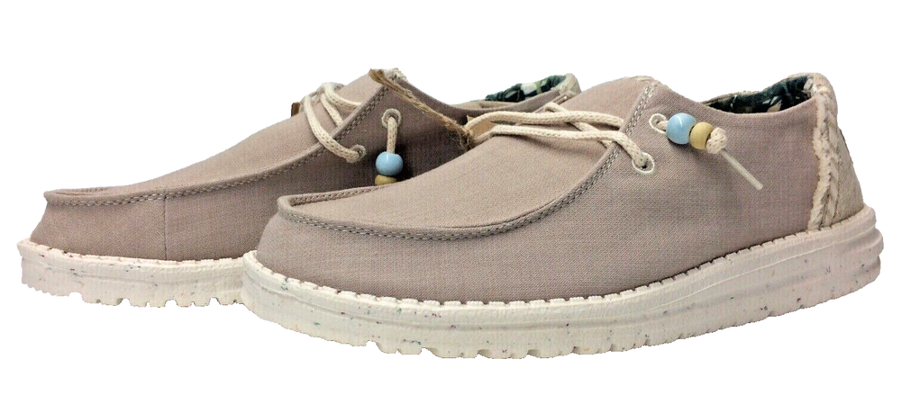 Hey Dude Wendy Natural Rose Women's Lightweight Comfortable Shoes Slip On Sz. 11