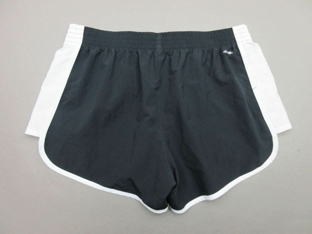 Adidas M size women's black sports Climalite performance track and field shorts T036-