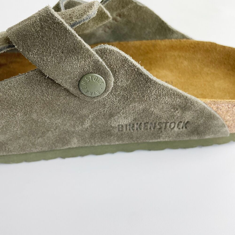 Birkenstock Boston Soft Footbed Suede Leather Women's casual shoes for Thyme