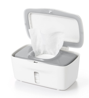 OXO Tot Perfect Pull Wipe Dispenser, Gray, 8.75x6.5x4.5 Inches (1 Count)