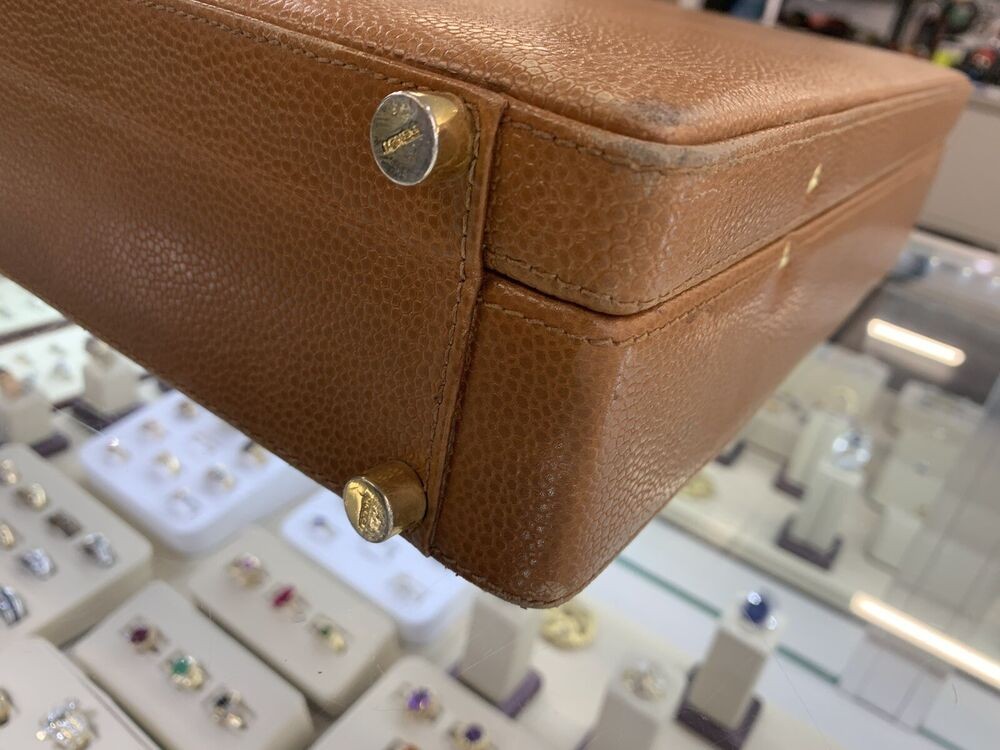 Vintage Original Fendi Leather Briefcase