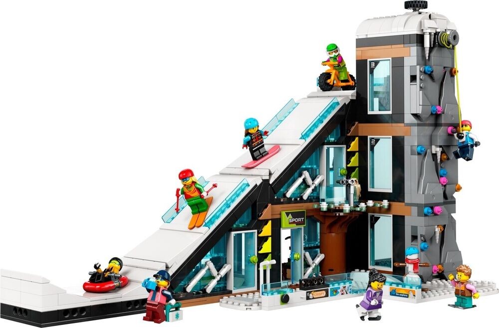 BRAND NEW LEGO CITY SKI CENTER & CLIMBING SET #60366 Buidling Kit 1045 Pcs