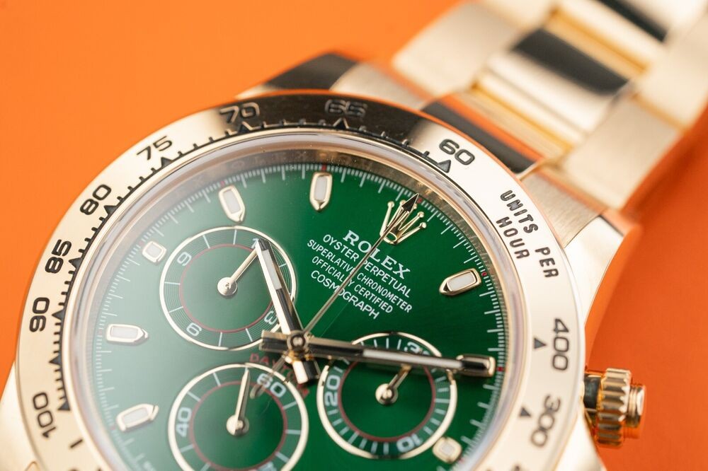 Rolex Daytona Cosmograph Yellow Gold Green Dial John Mayer 116508 2018