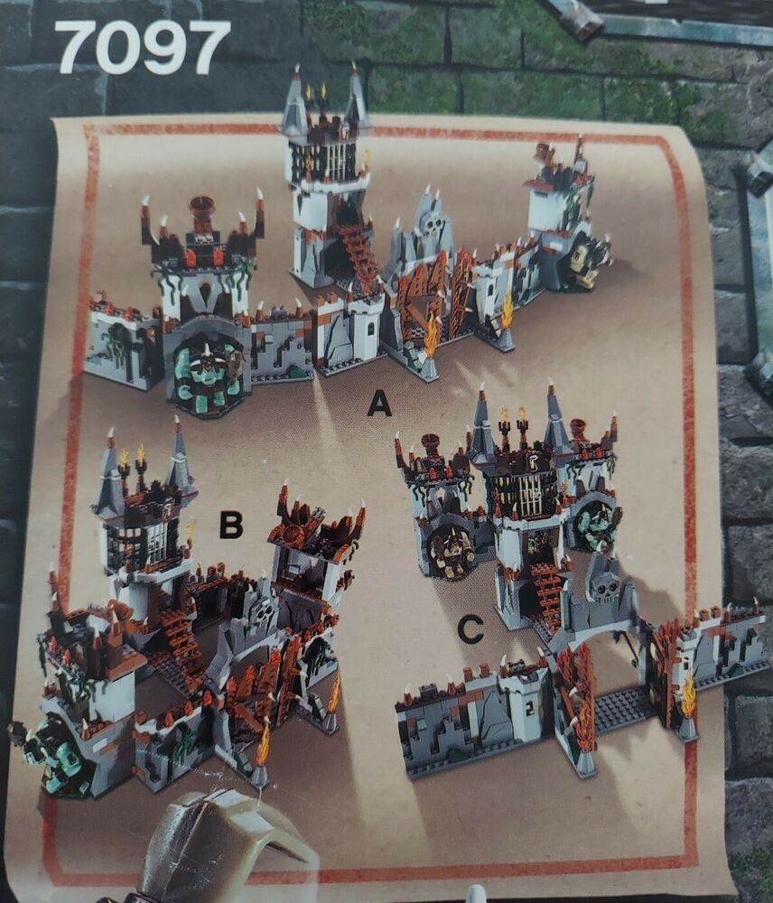 New LEGO Castle TROLL MOUNTAIN FORTRESS 7097 Kingdom knight troll witch orc king