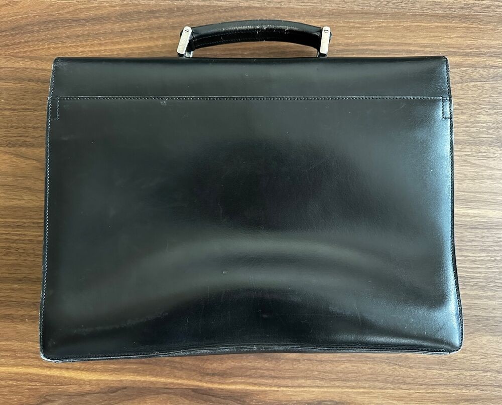 Men's PRADA Leather Black Briefcase Bag