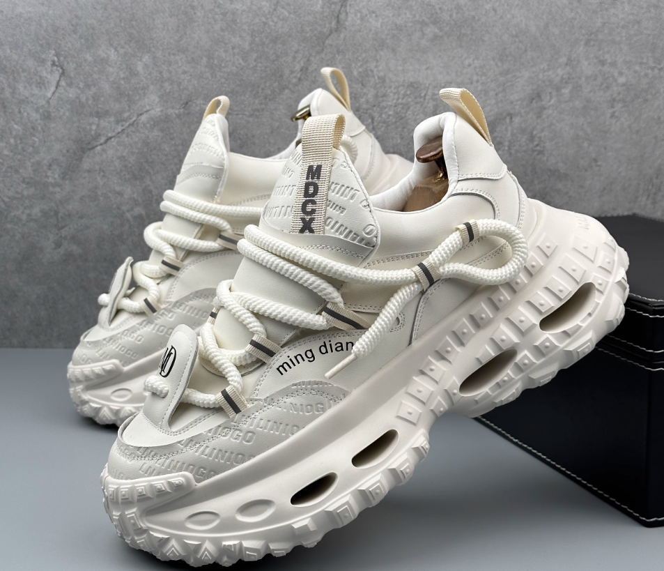 Daddy shoes men's autumn and winter new thick-soled height-enhancing tire-soled sports shoes fashionable and versatile trendy casual shoes