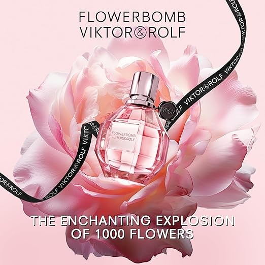 Viktor&Rolf - Flowerbomb Eau de Toilette - Women's Fragrance - Floral and Woody - with notes of Rose, Peony and Patchouli