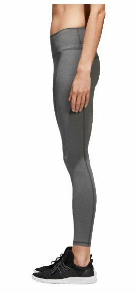 ADIDAS GREY Performer Womens High-Rise Long Tight, Large