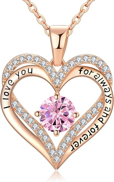 18K Rose Gold Necklaces for Women Birthday Gifts for Women Jewelry for Women Birthday Gifts for Wife Girlfriend Daughter Wife Birthday Gifts for Anniversary Mothers Day Christmas Valentines Gifts