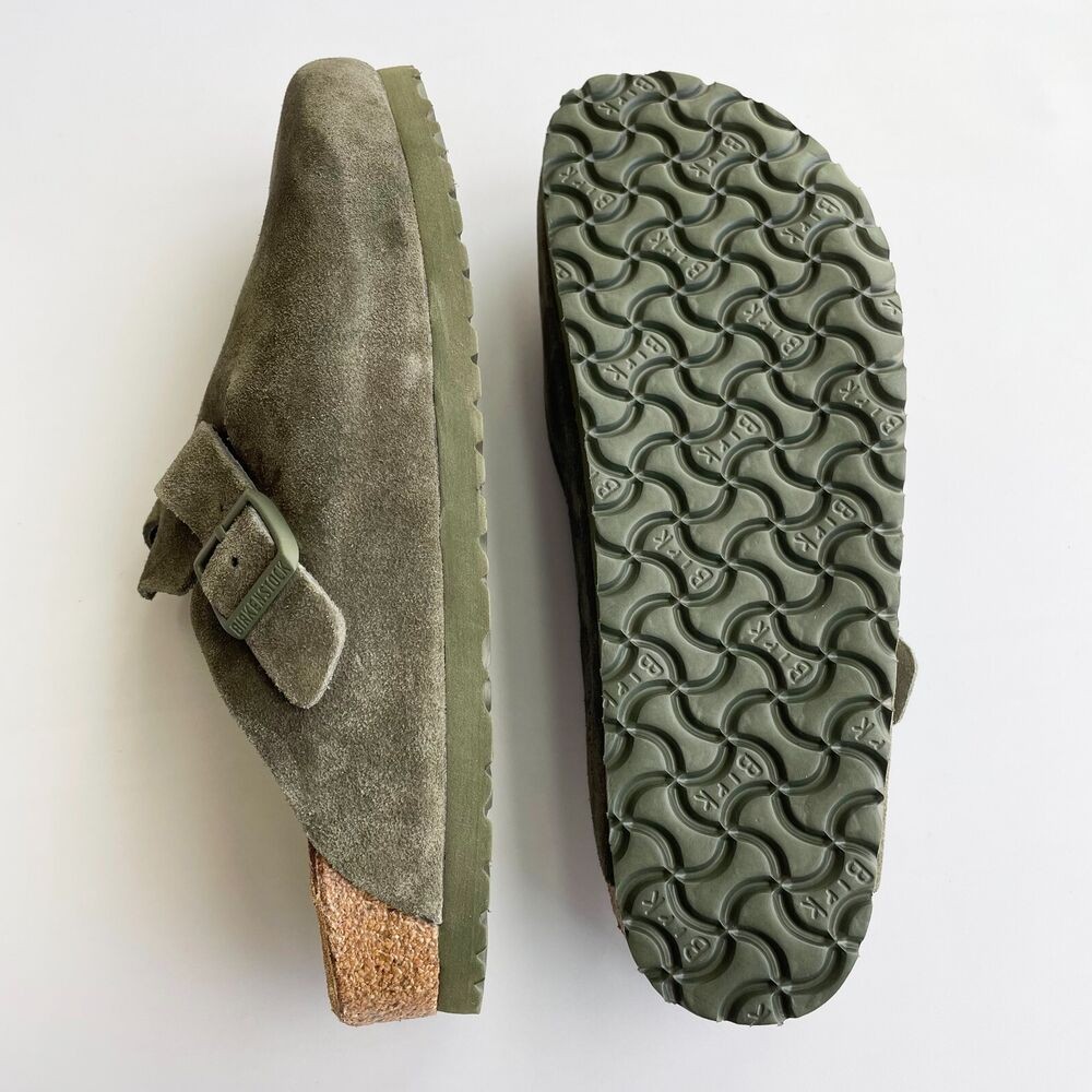 Birkenstock Boston Soft Footbed Suede Leather Women's casual shoes for Thyme