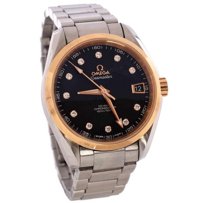 Omega Seamaster Aqua Terra 150M Coaxial Master Timer Automatic Watch Stai-