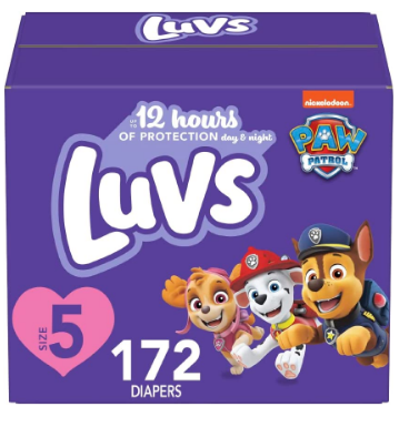 Luvs Pro Level Leakproof Diapers Size 5 172 Count Economy Pack