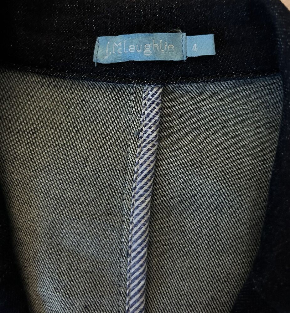 J. McLaughlin Ressie Denim Blazer, Size 4