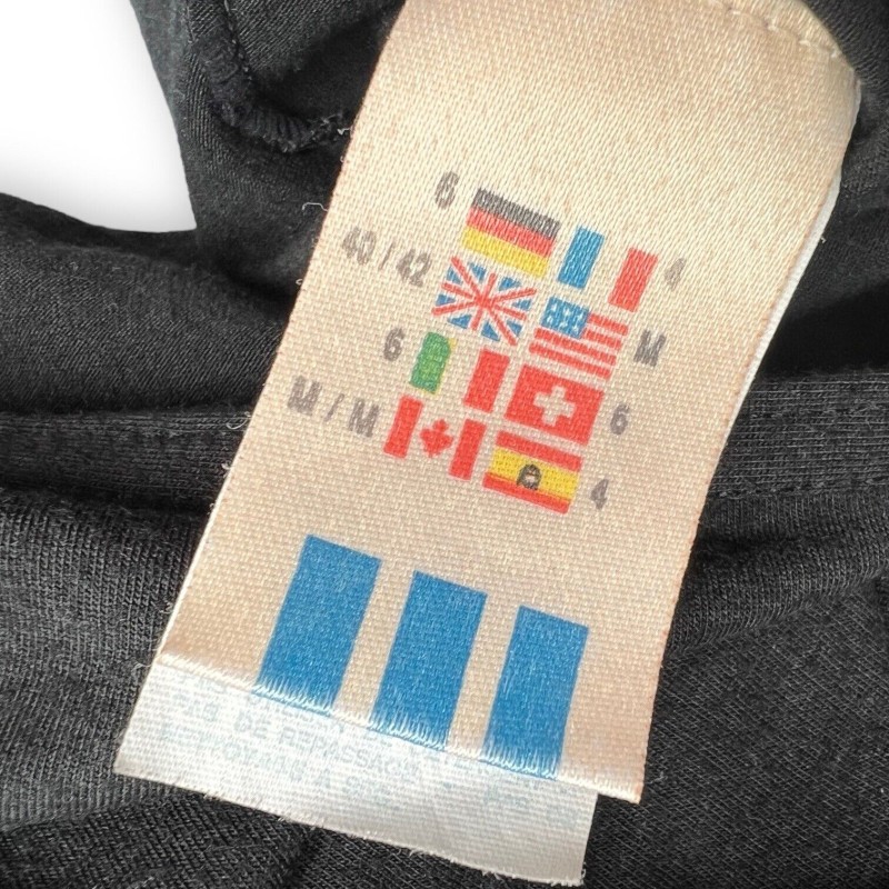 Womens Vintage Adidas Turtle Neck Top Black Long Sleeve High Neck