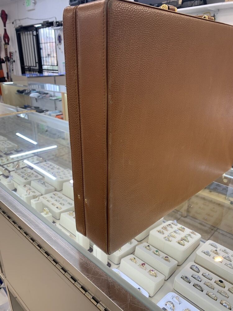 Vintage Original Fendi Leather Briefcase