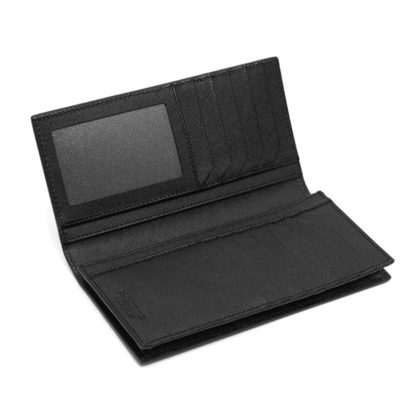 MONTBLANC Genuine 113207 Sartorial 12cc Long Wallet Men's Vertical Wallet Black-