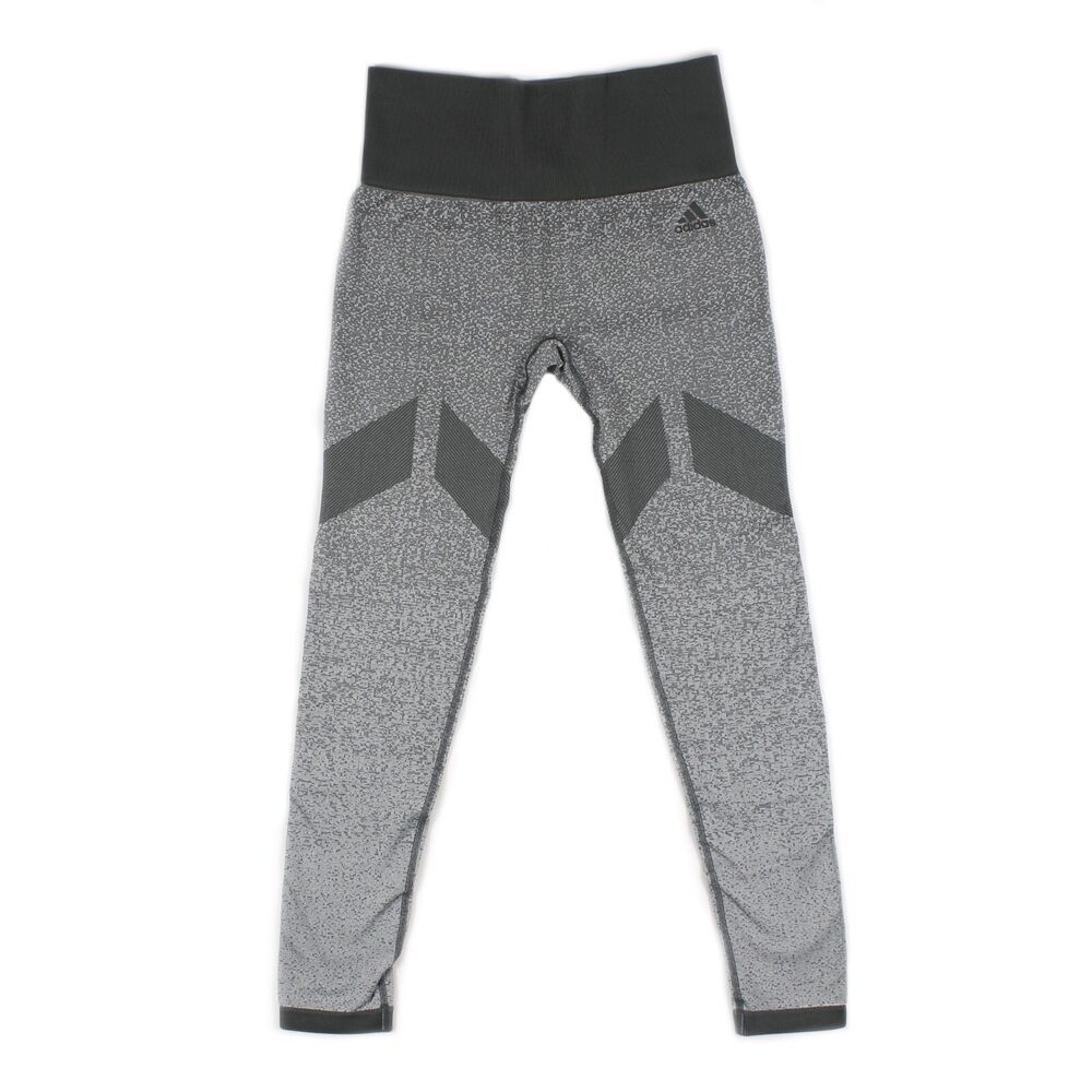 Ladies Adidas Interval seamless tights EI7567 gray mixed color-