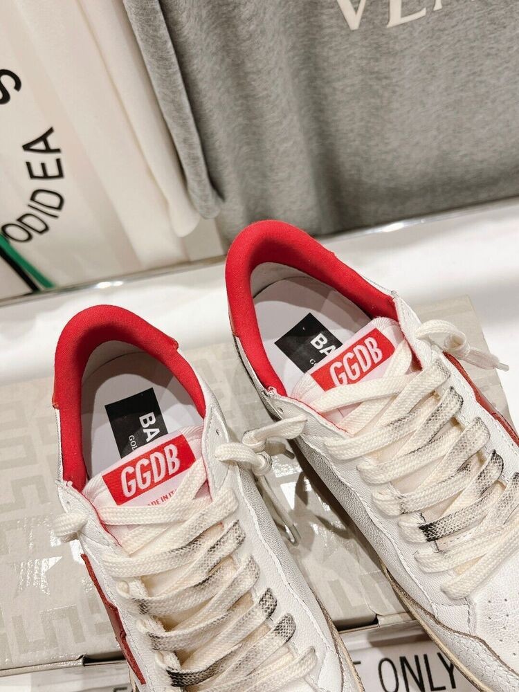 NEW GGDB Golden Goose Deluxe Brand Dirty Red Shoes