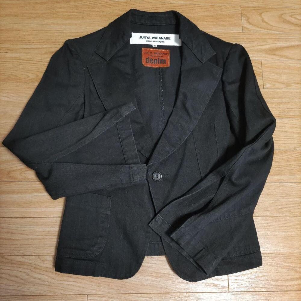 Junya Watanabe Comme Des Garcons Denim Jacket Cotton Blazer Women size JP-S