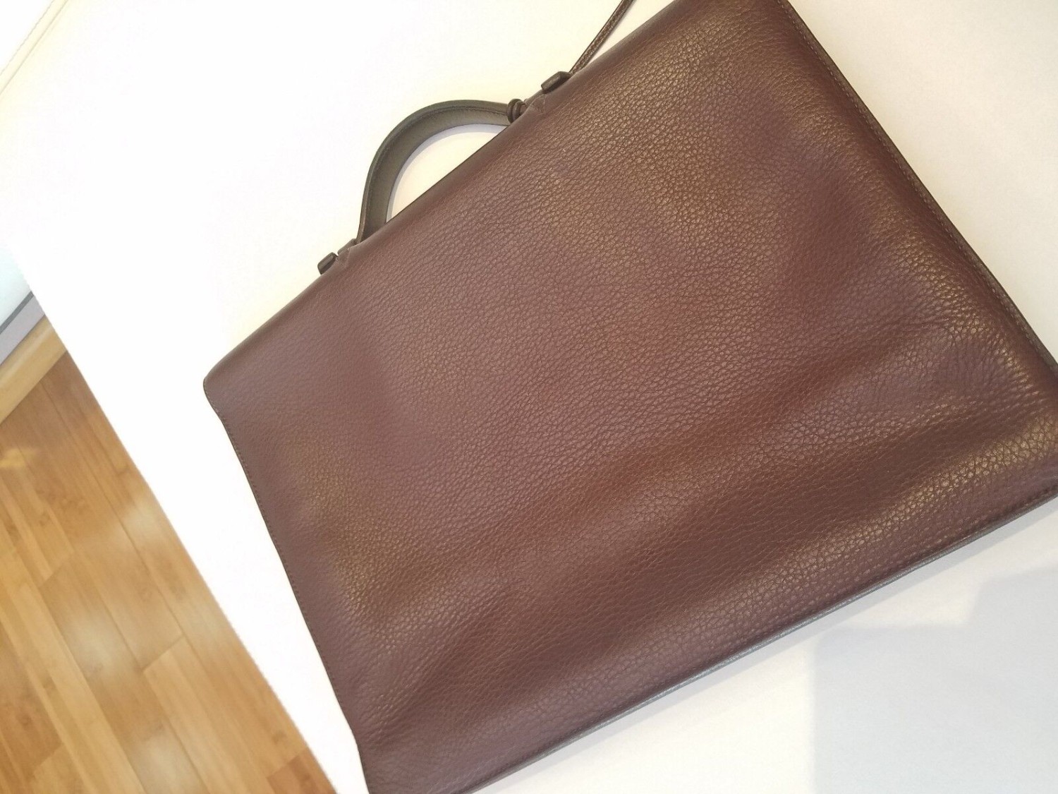 Authentic Hermes SAC is a popular leather handbag briefcase-brown-