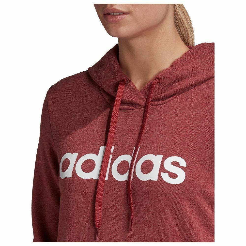 Adidas Womens Hoodies Hoody Linear Sweatshirt Essentials Ladies Pullover Hoodie