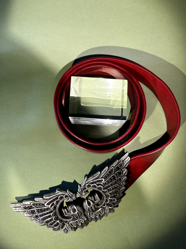 Alp Sagnak buckle 925K silver diamond garnet-