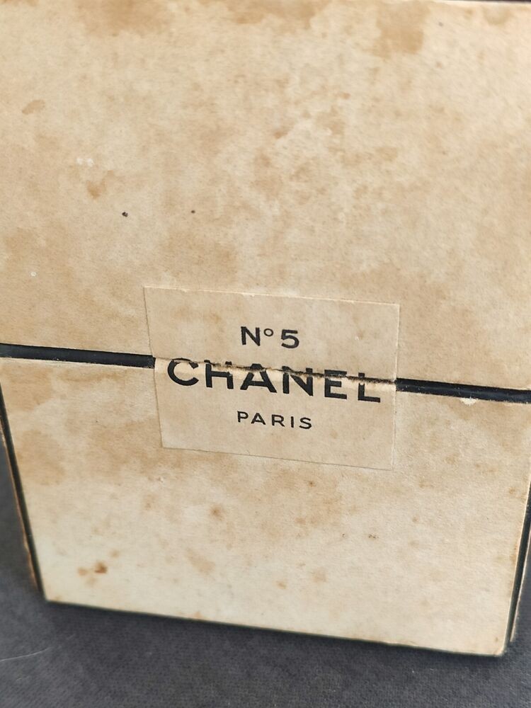 Chanel Vintage Extrait Rare Original Crystal Bottle & Box