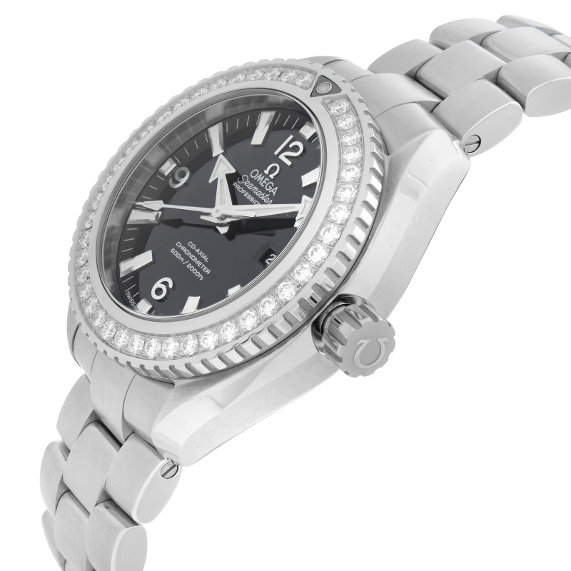 Omega Seamaster Planet Ocean 38mm Steel Diamond Women's Watch 232.15.38.20.01.001-