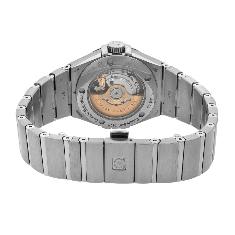 Omega Constellation 18K White Gold Black Dial Ladies Watch 123.55.31.20.51.001