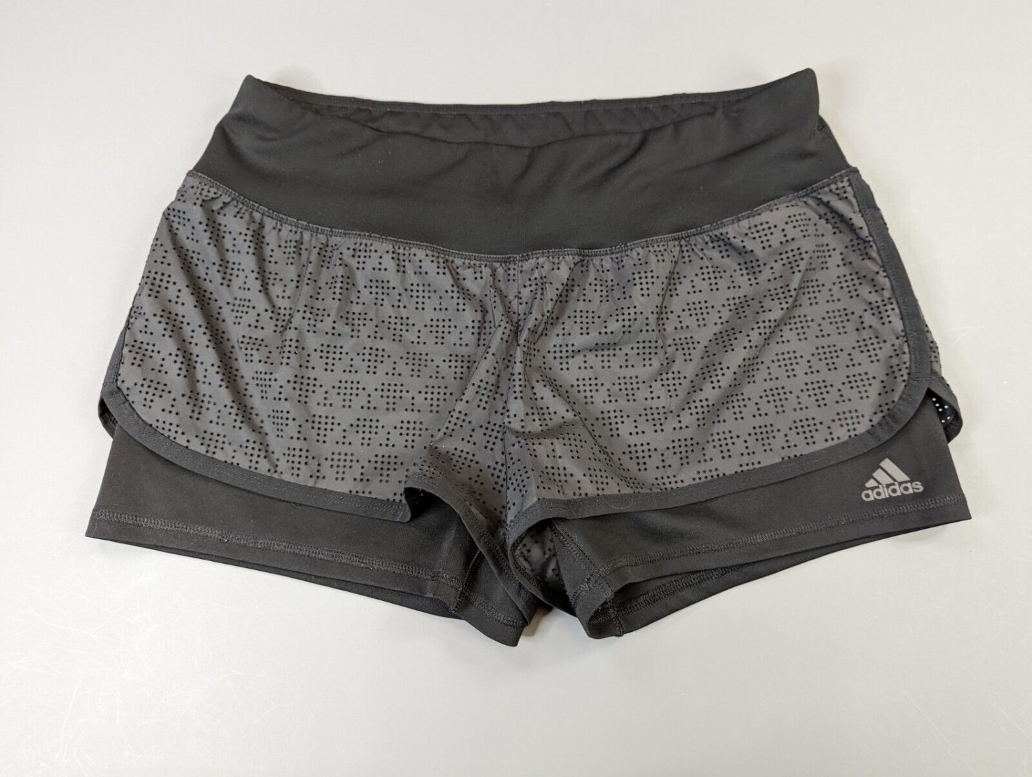 Adidas Shorts Running Womens Medium Black Athleticwear Climalite
