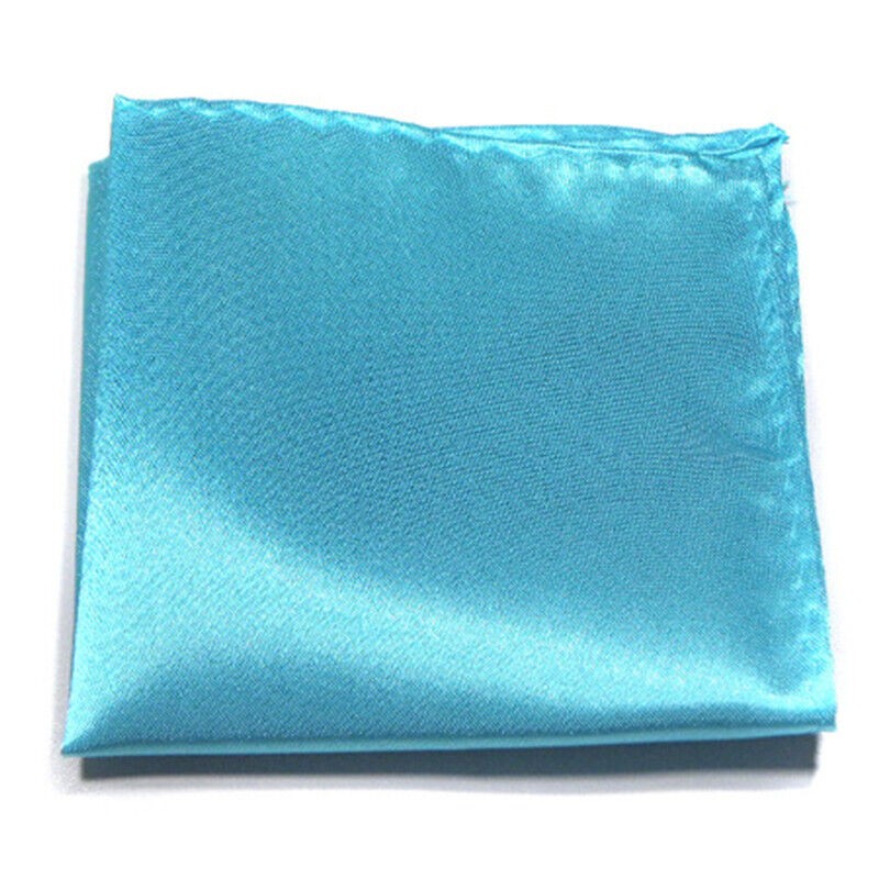 Men Square Towel Silk Satin Handkerchief Wedding Party Suit Pocket Accessories