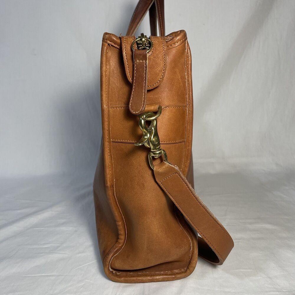 Vtg Coach Leather Bedford Briefcase Brown Tan Messenger Bag 1970s Made In USA