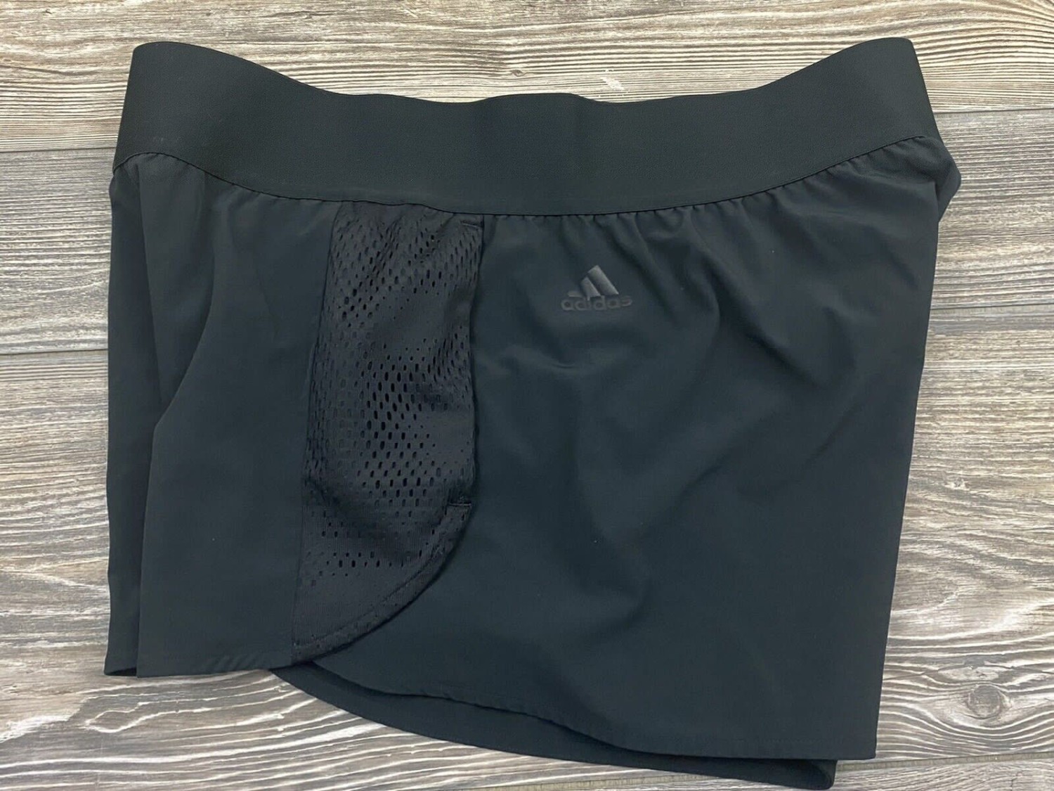 Adidas women's shorts medium stretch black polyester elastic fiber-