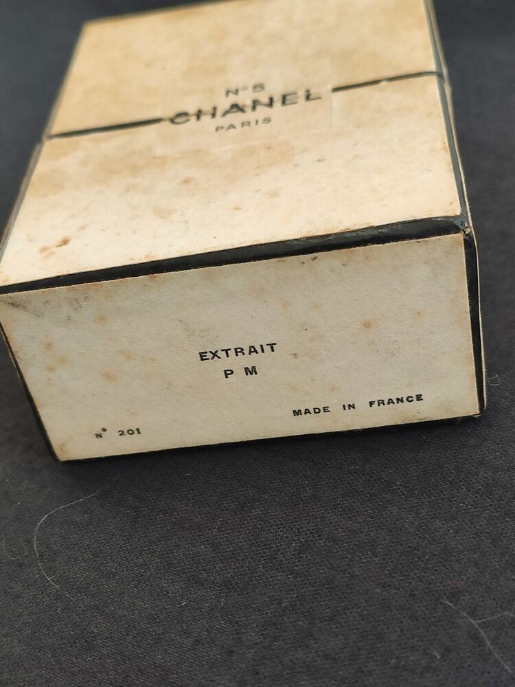 Chanel Vintage Extrait Rare Original Crystal Bottle & Box
