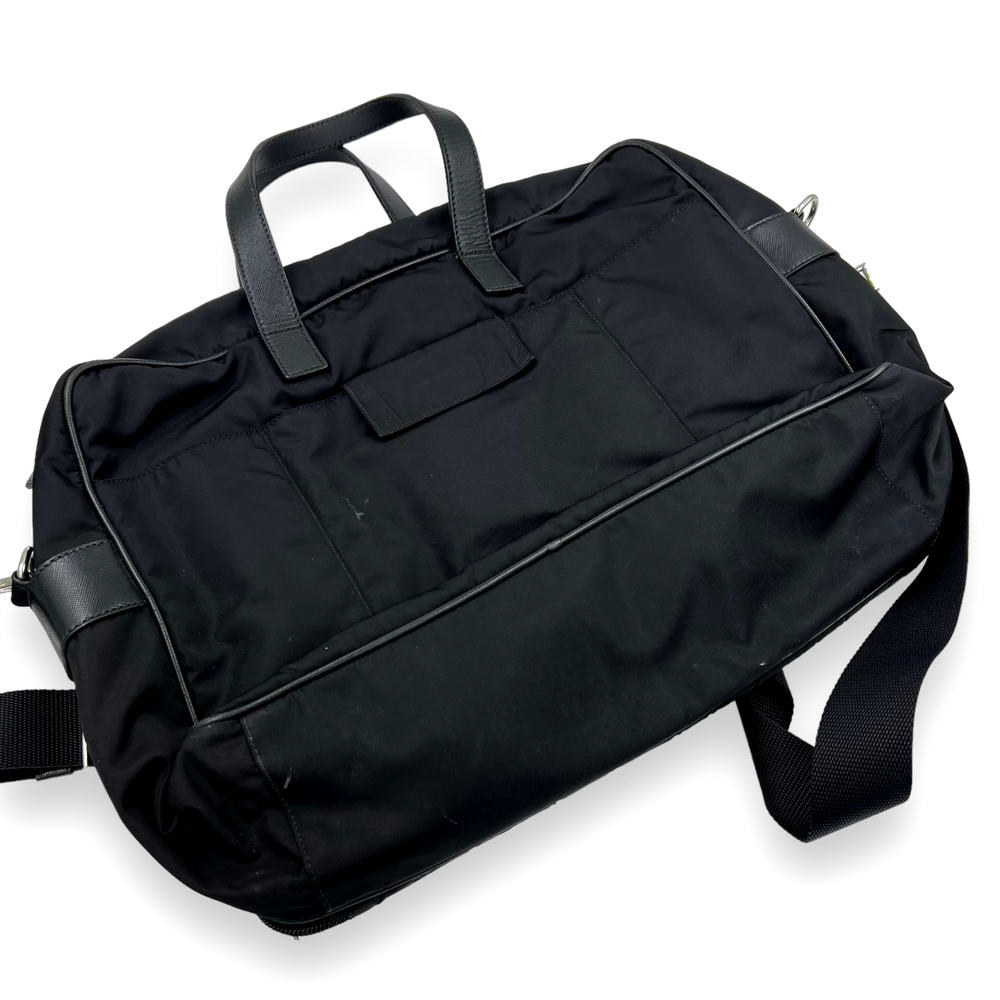 PRADA Black Nylon Simple Classic Briefcase