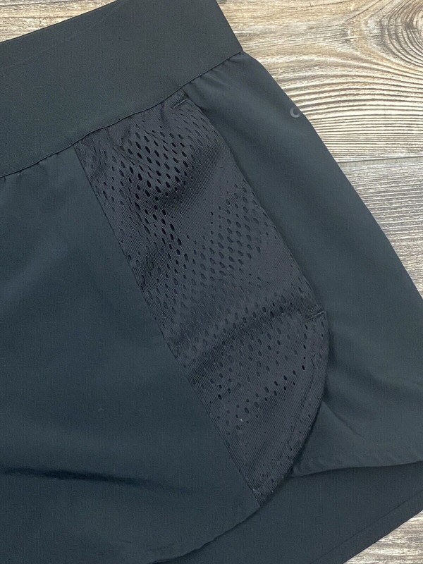 Adidas women's shorts medium stretch black polyester elastic fiber-