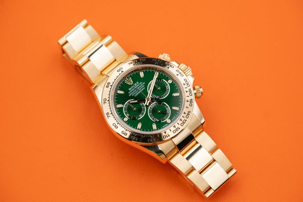 Rolex Daytona Cosmograph Yellow Gold Green Dial John Mayer 116508 2018
