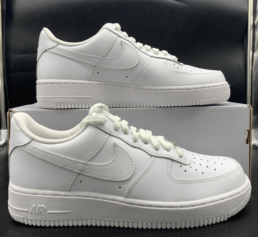 Nike Air Force 1 '07 Retro Low Triple White Sneakers OG CW2288-111 Mens Size