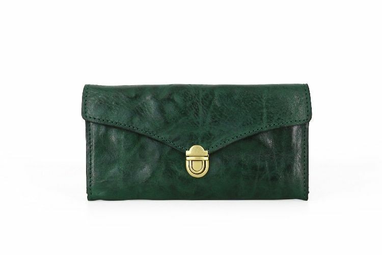 Leather Long Men Handbag Hasp Closure High Quality Vintage Travel Purse Wallet