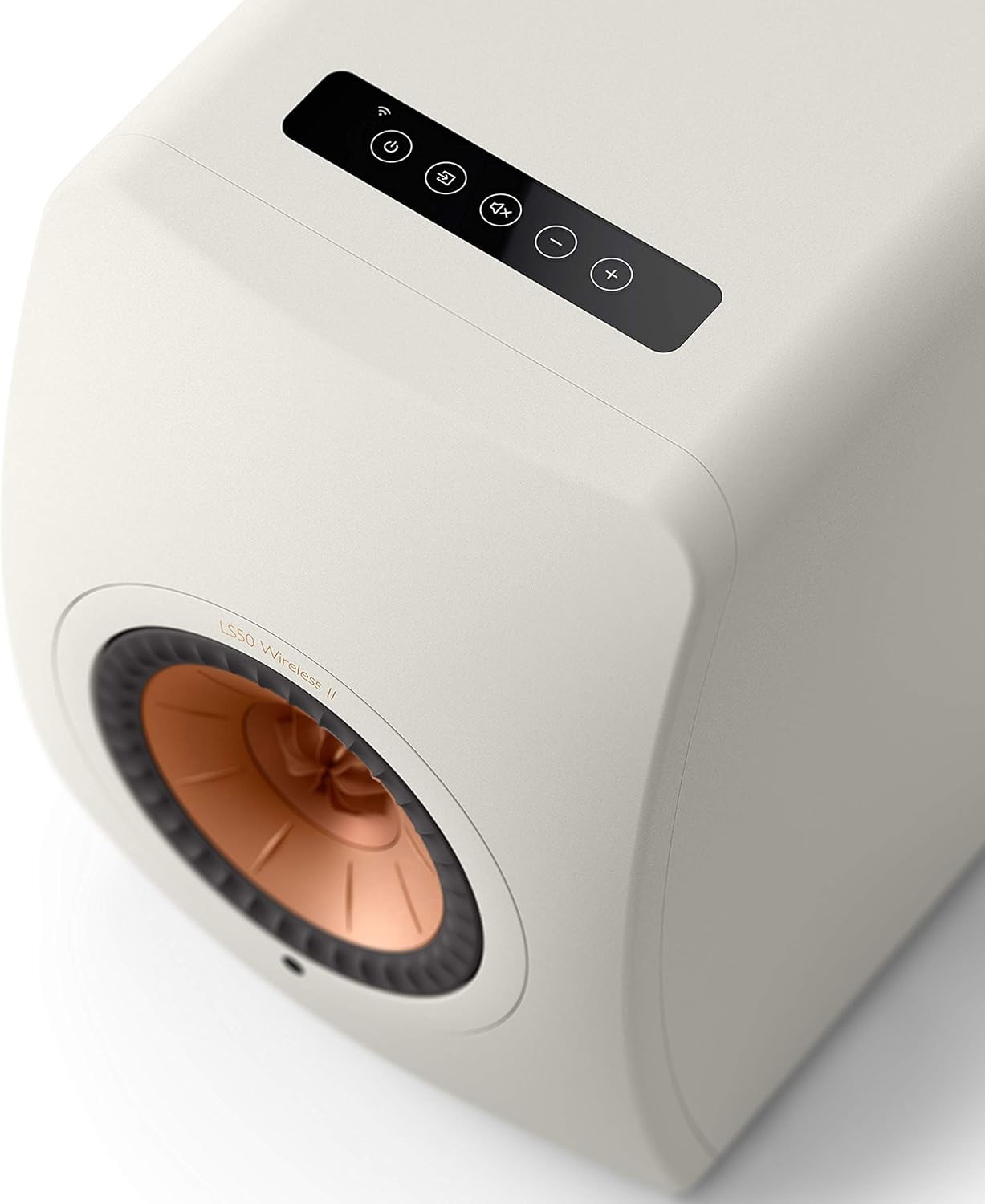 KEF LS50 Wireless II Powered Bookshelf Speakers - Pair (Mineral White)