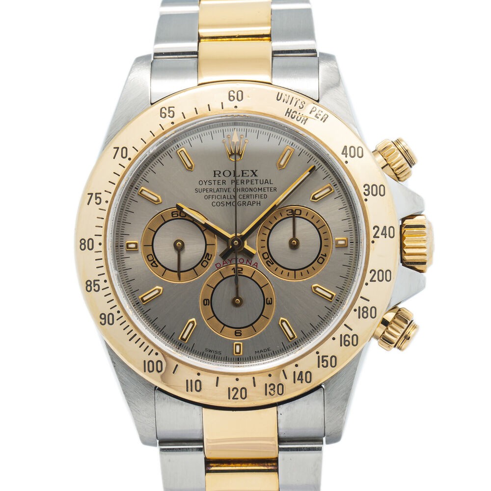 Rolex Daytona 16523 Zenith 18k Yellow Gold Sunburst Dial A Serial Watch 40mm