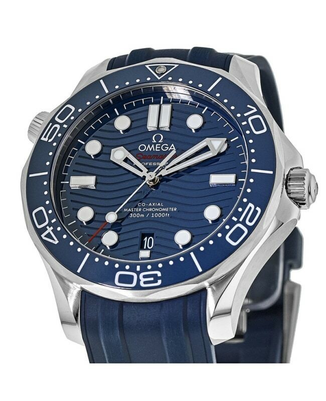 New Omega Seamaster Diver 300 M Blue Dial Men's Watch 210.32.42.20.03.001