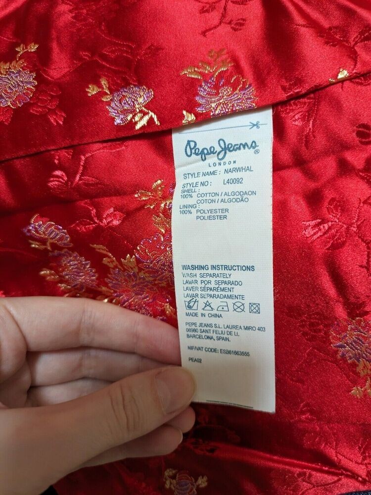 Rare Vintage Pepe Jeans London 75 Women's Denim Jacket Size M Medium RRP £200