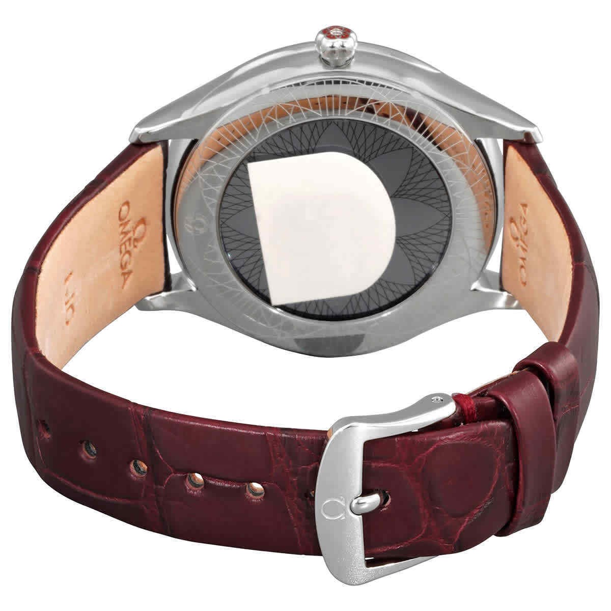 Omega De Ville Quartz Red Dial Ladies Watch 428.18.36.60.11.001