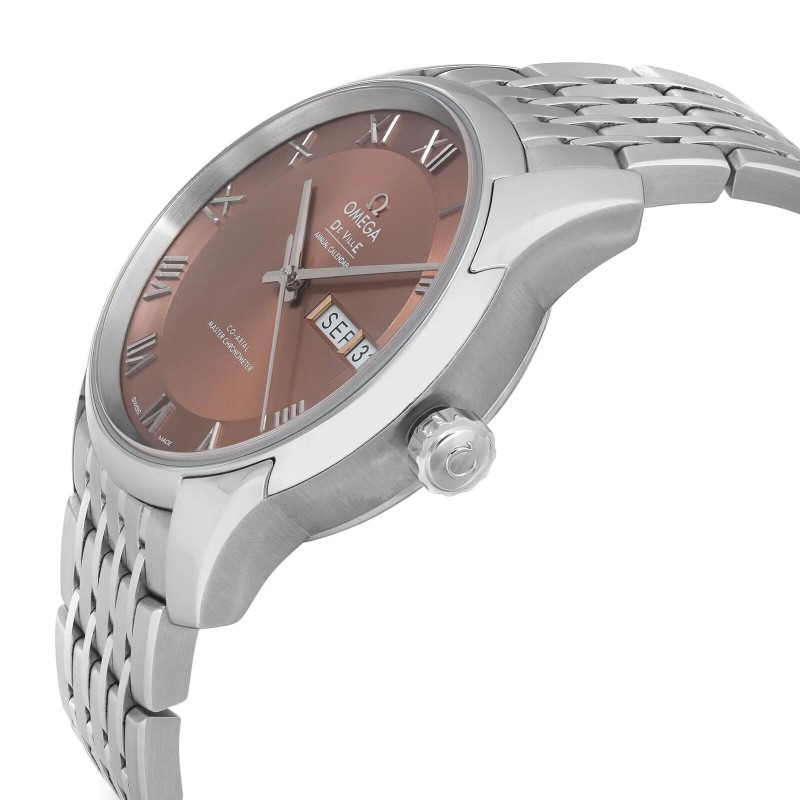 Omega De Ville Hour Mission Steel Brown dial Automatic watch 433.10.41.22.10.01-