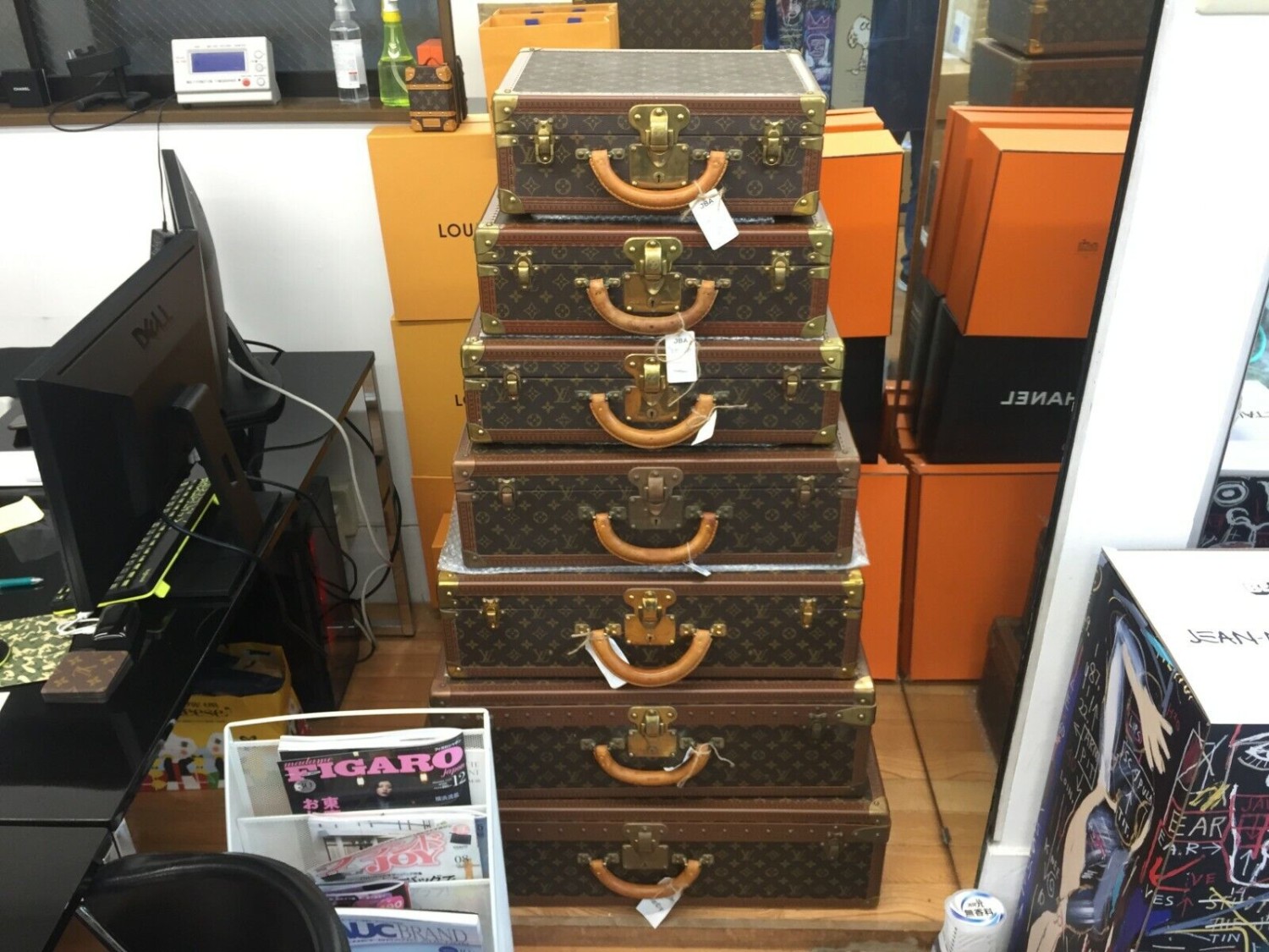 Authentic Louis Vuitton Alzer Monogram trunk seven size set 1i200100n&quot-