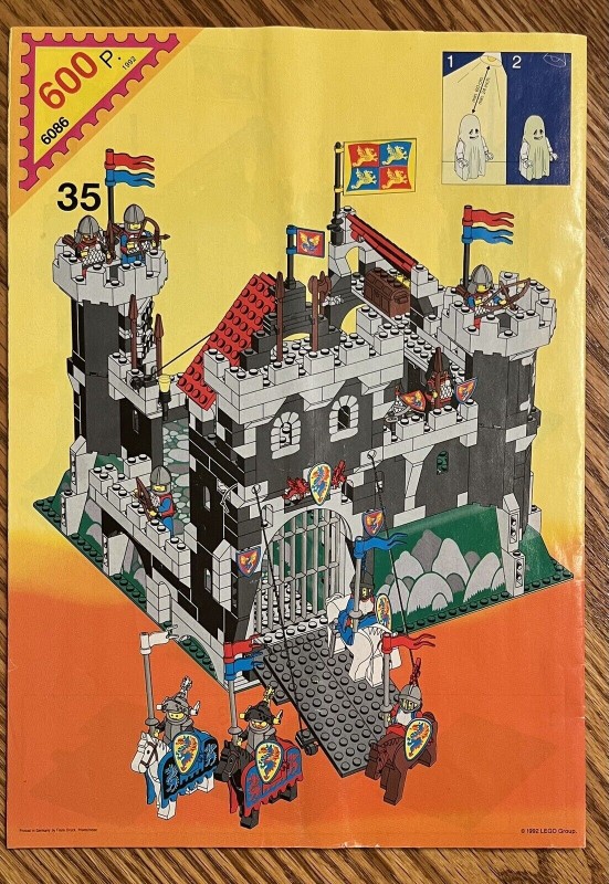 LEGO 6086 Black Knight’s Castle With Box And Instructions Read Description